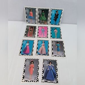 Vintage 1990 Barbie Collector Cards Set Of 11